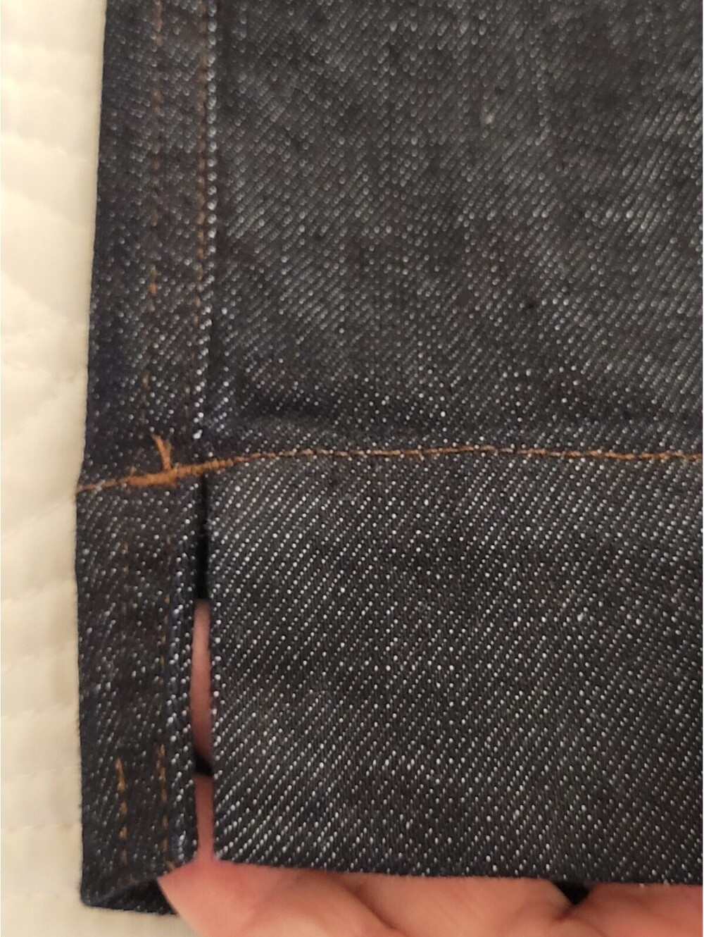 Eileen Fisher Organic Cotton Cropped Straight Leg Dress Jeans Sz Sm Dark Wash - Picture 4 of 9